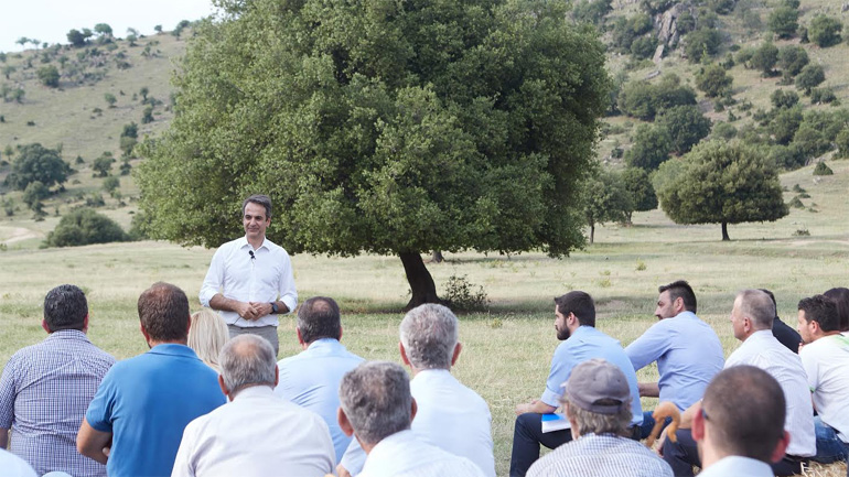 Κυριάκος Μητσοτάκης: «Η Νέα Δημοκρατία θα στηρίξει τη διεπαγγελματική ένωση για τη φέτα»