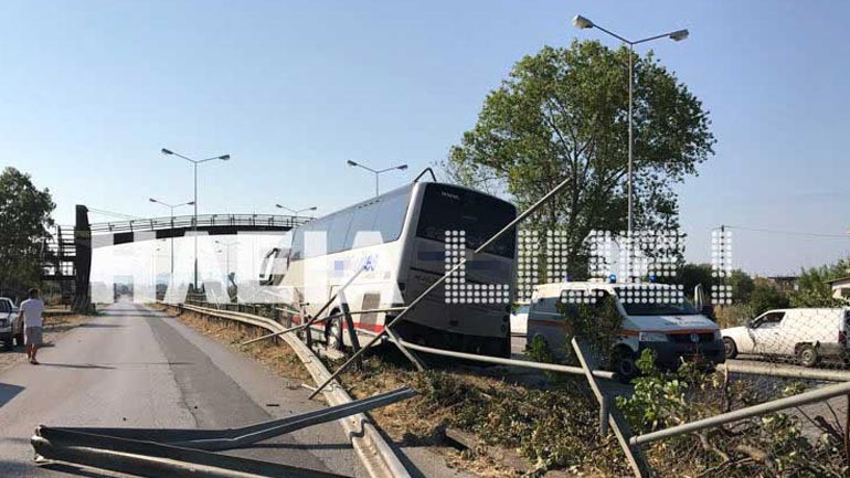 Ξέφρενη πορεία λεωφορείου στην Ε.Ο Πατρών – Πύργου