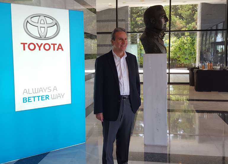 Ο πρόεδρος της Toyota Hellas Αριστείδης Αραβανής