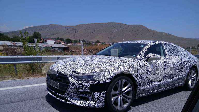 Το νέο Α7 απαθανάτισε ο φακός στην εθνική οδό Λάρισας - Τρικάλων