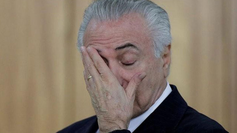 Βραζιλία: Ο γενικός εισαγγελέας απαγγέλει την κατηγορία δωροδοκίας στον πρόεδρο Τέμερ