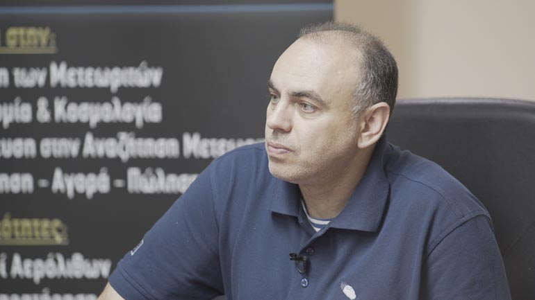 Ο Τάκης Θεοδοσίου Asteroid Day Coordinator for Greece, Board of Directors  IMCA  & Member of the Meteoritical Society, Πρόεδρος LOGOS-SLOVO Α-Ω