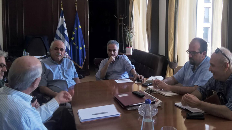 Συνάντηση του Υπουργού Εσωτερικών με τον Δήμαρχο Κύμης – Αλιβερίου