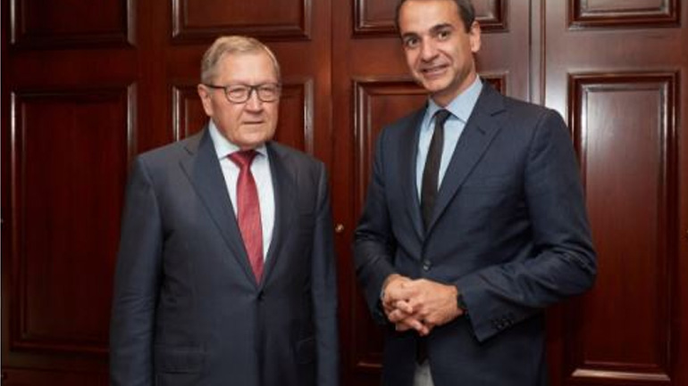 Η ελληνική οικονομία στο επίκεντρο της συνάντησης Μητσοτάκη – Ρέγκλινγκ
