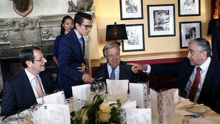 Ελβετία: Δείπνο Γκουτέρες με φόντο τις εξελίξεις στο Κυπριακό