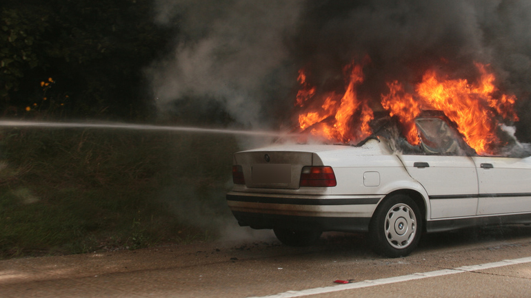 Κρήτη: «Λαμπάδιασε» εν κινήσει