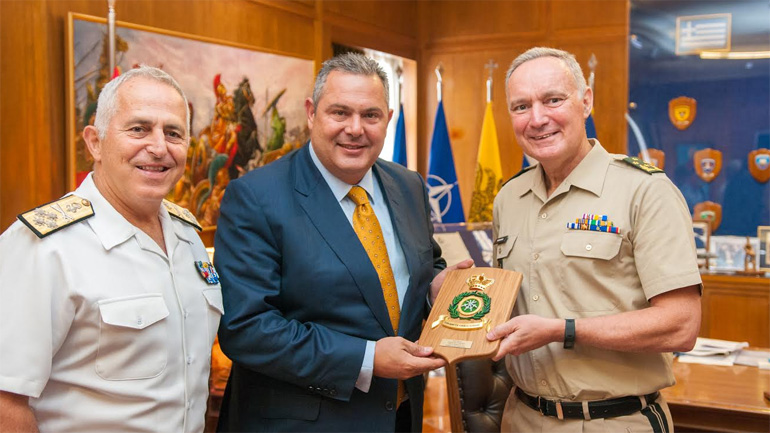 Συνάντηση Καμμένου με τον Αρχηγό του Γενικού Επιτελείου των Ενόπλων Δυνάμεων της Ολλανδίας