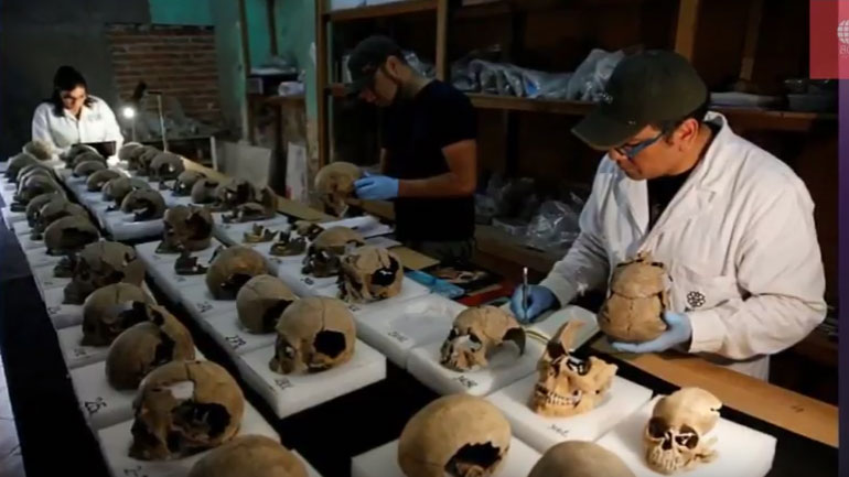 Πύργος από ανθρώπινα κρανία ανακαλύφθηκε στο Μεξικό