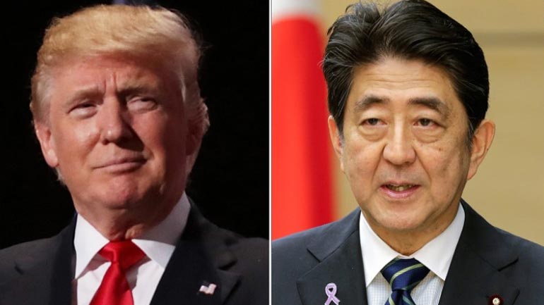 Τραμπ και Άμπε συμφώνησαν να εντείνουν την πίεση στη Βόρεια Κορέα