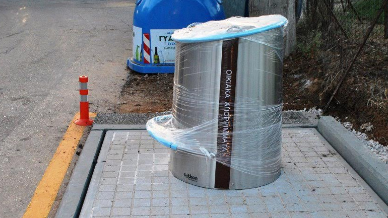 Επεκτείνεται το σύστημα υπόγειων κάδων στον Δήμο Διονύσου