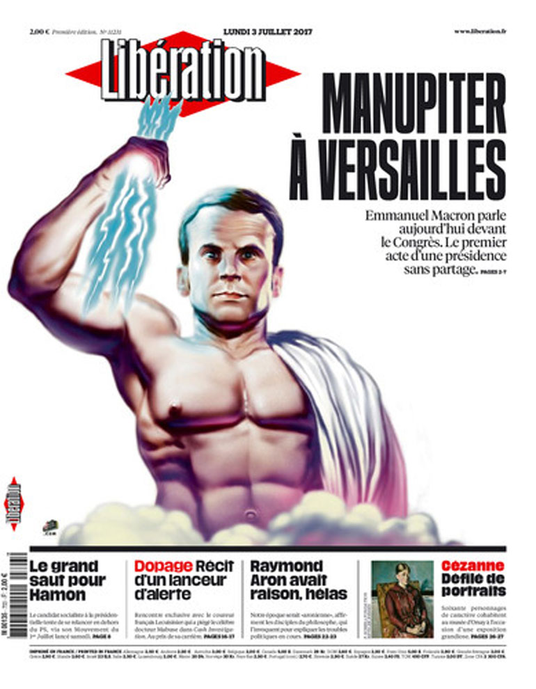 Το πρωτοσέλιδο της κεντροαριστερής «Liberation» της Δευτέρας 3ης Ιουλίου