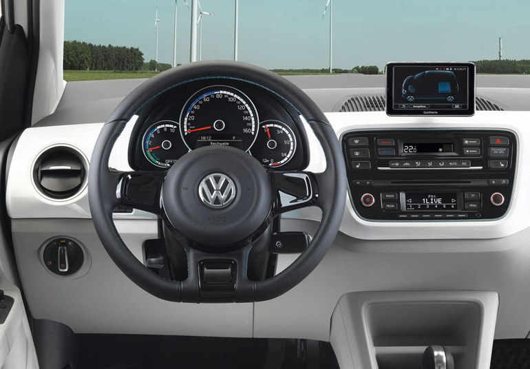 Το εσωτερικό του ηλεκτρικού e-up!