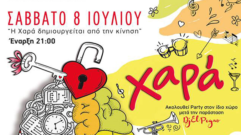 Θεατροχορευτική παράσταση «Χαρά» από την Cubania Dancehous στο Γυάλινο Μουσικό Θέατρο