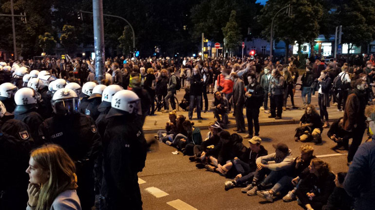 Αμβούργο: Πέντε συλλήψεις σε διαμαρτυρία για τη G20