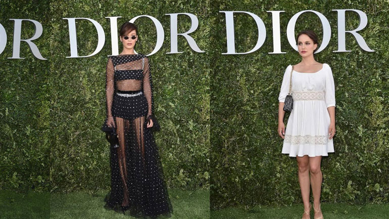 Λαμπερές προσκεκλημένες στα εγκαίνια της έκθεσης για τα 70 χρόνια του οίκου Dior