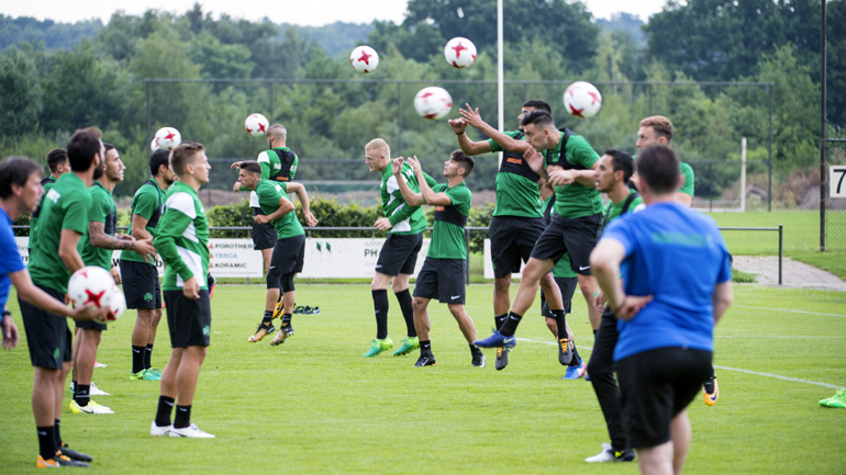Η πρώτη προπόνηση του Παναθηναϊκού στο Τέχελεν