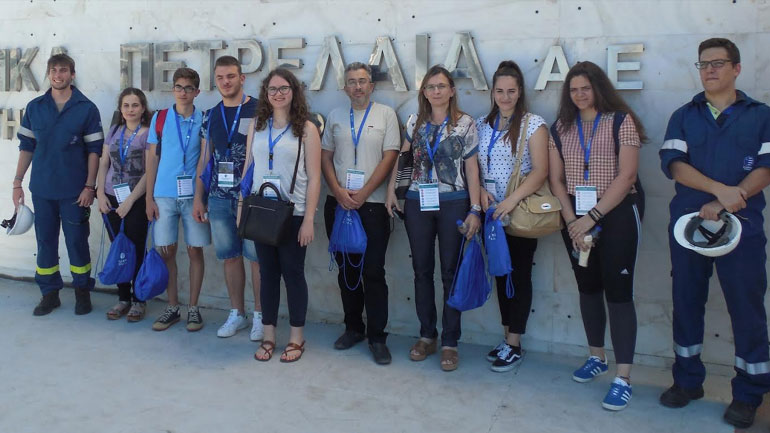 Επίσκεψη στην ΕΛ.ΠΕ. από τις νικήτριες ομάδες του Πανελληνίου Μαθητικού Διαγωνισμού Φυσικών Επιστημών