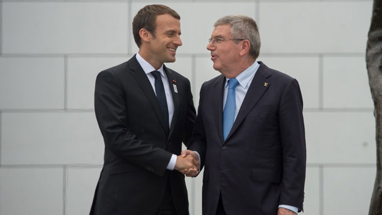 Συνάντηση Μπαχ με Μακρόν και δήμαρχο του Λος Άντζελες για τους Αγώνες 2024 και 2028