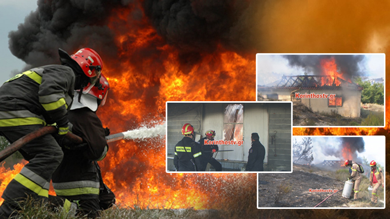 Ανεξέλεγκτη η φωτιά στο Ζευγολατιό Κορινθίας – 3 τραυματίες πυροσβέστες