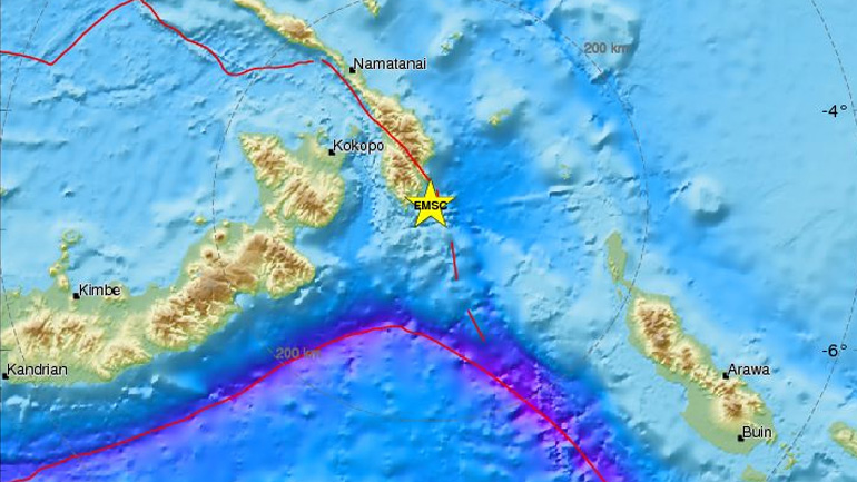 Σεισμός 6,6R στην Παπούα Νέα Γουινέα