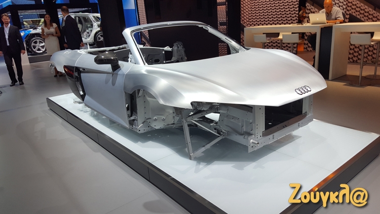 To αλουμινένιο σασί του Audi R8