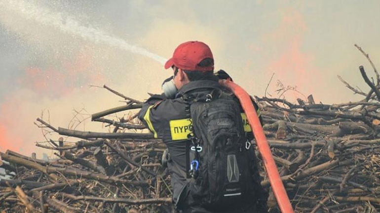 Υπό έλεγχο η πυρκαγιά στην περιοχή Πλαγίων Αξιούπολης
