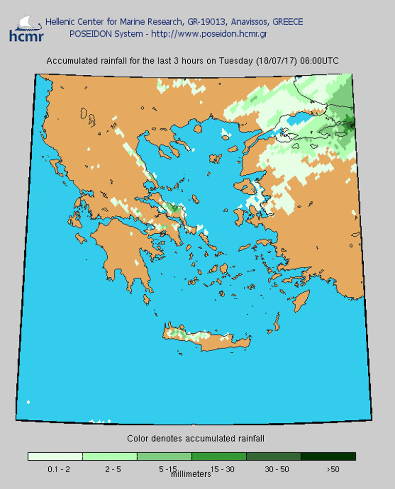Βροχόπτωση- Tρίτη 06.00