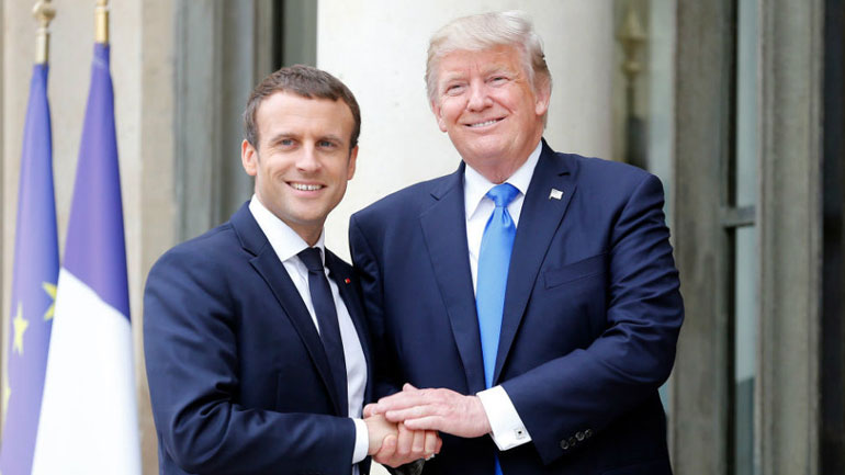 Μακρόν: Ο Τραμπ θα προσπαθήσει να βρει λύση όσον αφορά τη συμφωνία του Παρισιού για το κλίμα