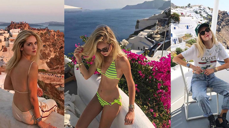 Στη Σαντορίνη η Chiara Ferragni!