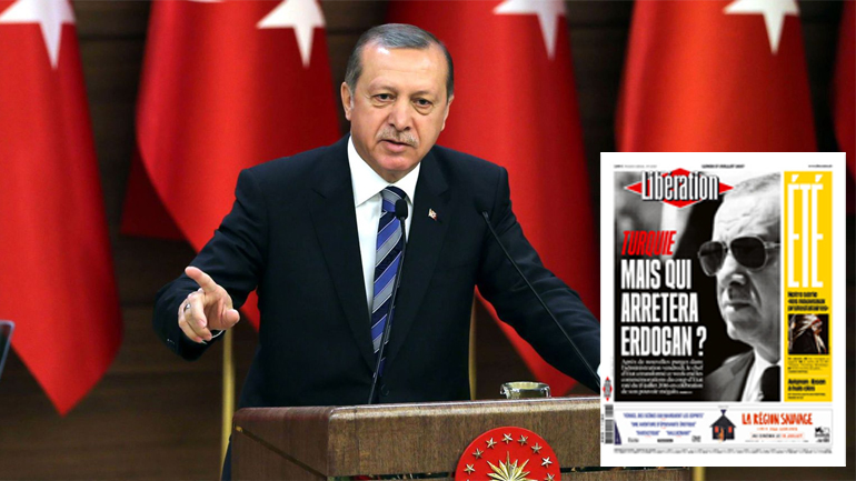 Liberation: ”Μα ποιος θα σταματήσει τον Ερντογάν;”