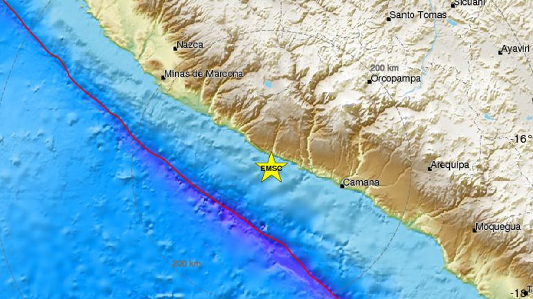 Σεισμική δόνηση 6,4R στα ανοιχτά των ακτών του Περού