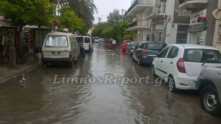 Προβλήματα από την κακοκαιρία στη Λήμνο