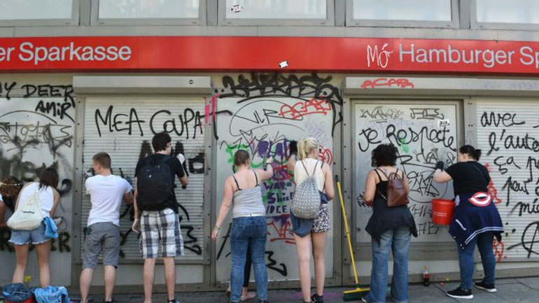 Γερμανία: 12 εκατ. ευρώ το κόστος από τα επεισόδια στο Αμβούργο