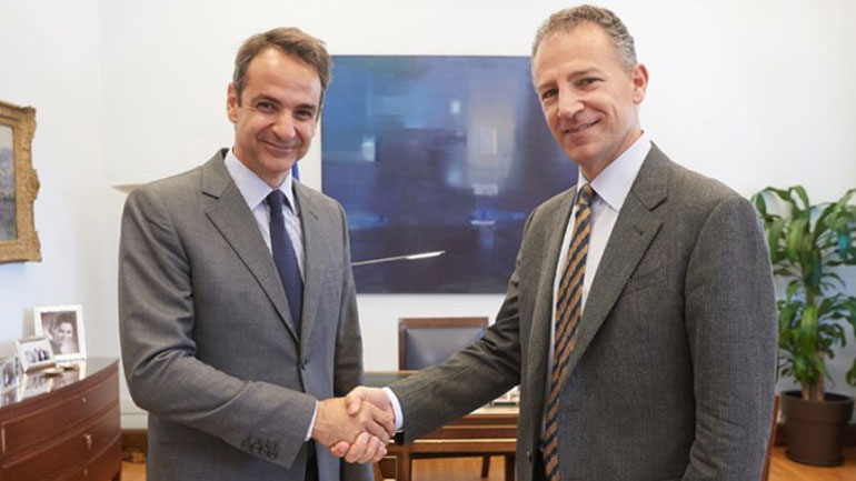 Συνάντηση Κ. Μητσοτάκη με τον Αναπληρωτή Βοηθό Υπουργό Εξωτερικών των Η.Π.Α.