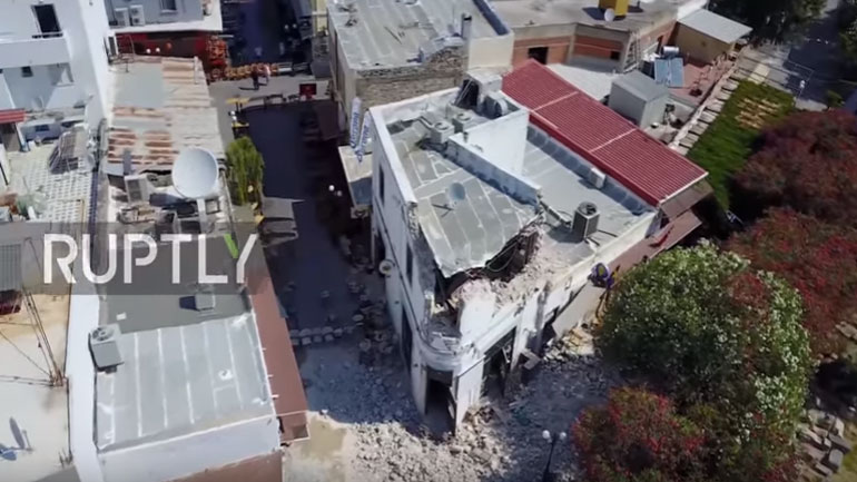 Οι καταστροφές στην Κω όπως αποτυπώνονται από ψηλά