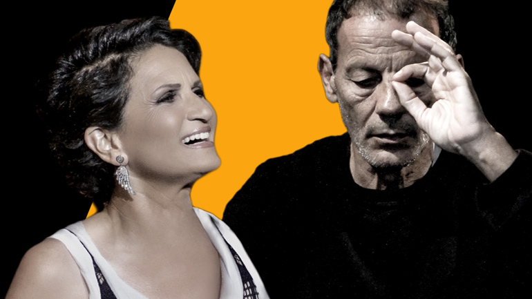 Σταύρος Ξαρχάκος – Άλκηστις Πρωτοψάλτη στο   Ανοιχτό Δημοτικό Θέατρο Ζακύνθου