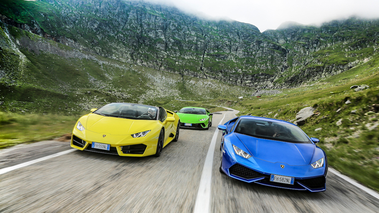 Στη γη του Κόμη Δράκουλα με Lamborghini!