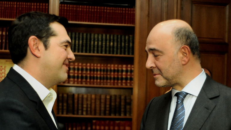 Συνάντηση του Αλέξη Τσίπρα με τον Πιερ Μοσκοβισί