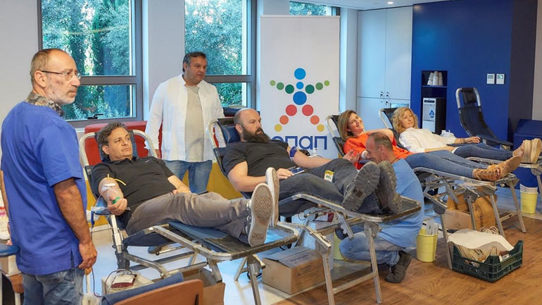 Δώρο ζωής από τον ΟΠΑΠ – Εργαζόμενοι και πράκτορες πρόσφεραν αίμα για τα παιδιατρικά νοσοκομεία