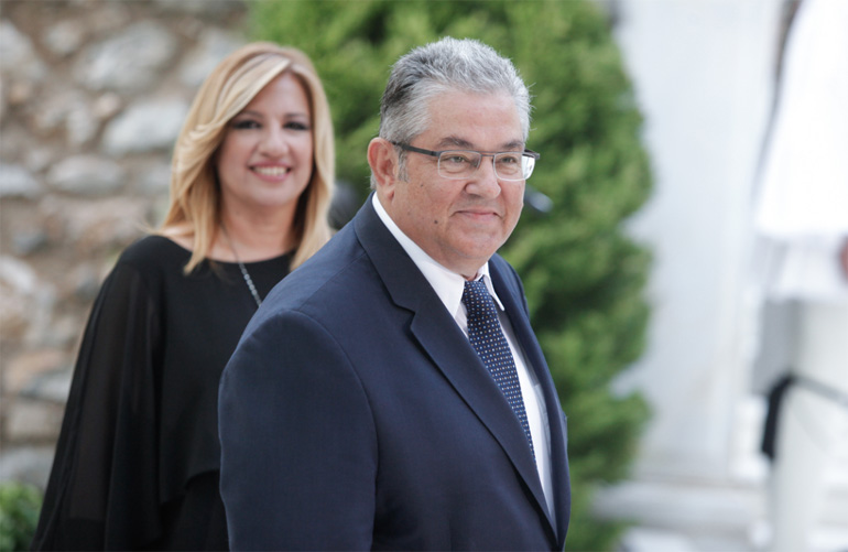 O Δημήτρης Κουτσούμπας και η Φώφη Γεννηματά