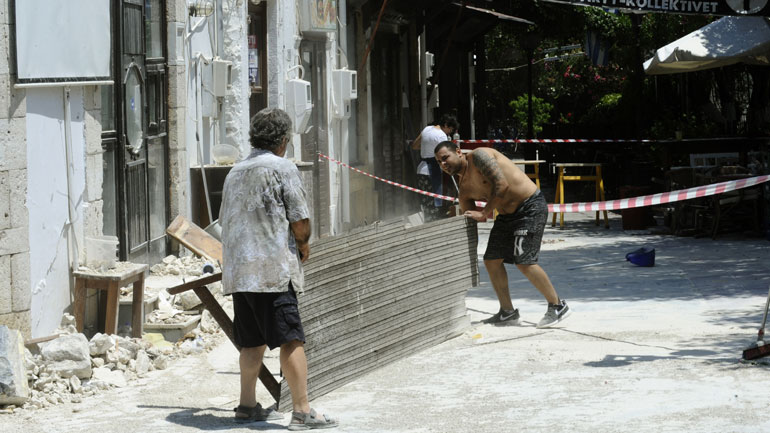 Σεισμός στην Κω: 65 σπίτια κρίθηκαν προσωρινά μη κατοικήσιμα