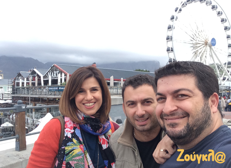 Στέλλα Μάνεση, ο Βασίλης Σαρημπαλίδης και ο Πάνος Σειτανίδης...