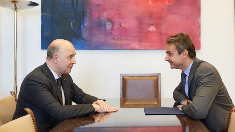 Συνάντηση Μητσοτάκη – Μοσκοβισί στη Βουλή Συνάντηση Μητσοτάκη – Μοσκοβισί στη Βουλή