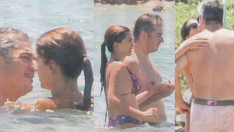 Σταματίνα Τσιμτσιλή: Φιλιά και αγκαλιές με τον σύζυγό της, Θέμη Σοφό, στην παραλία!