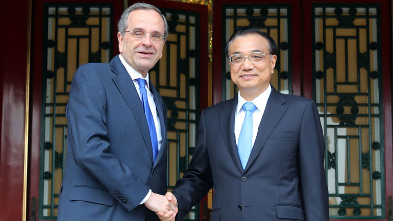 Συνάντηση Αντώνη Σαμαρά με τον πρωθυπουργό της Κίνας