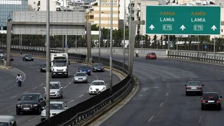 Κυκλοφοριακές ρυθμίσεις στην εθνική Αθηνών-Λαμίας, στο ύψος του Ωρωπού