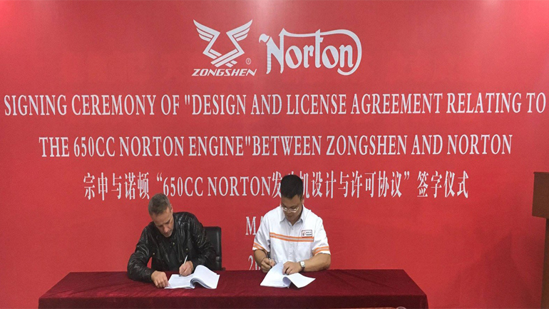 Norton + Zongshen = Νέος κινητήρας Norton + Zongshen = Νέος κινητήρας