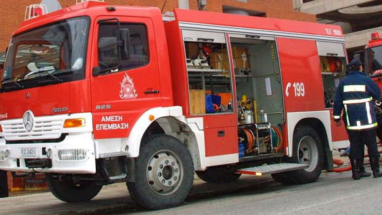 Φωτιά σε απορρίμματα στην Αγία Τριάδα Θεσσαλονίκης