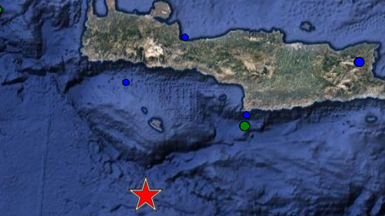 Ισχυρός σεισμός έγινε αισθητός στα Χανιά