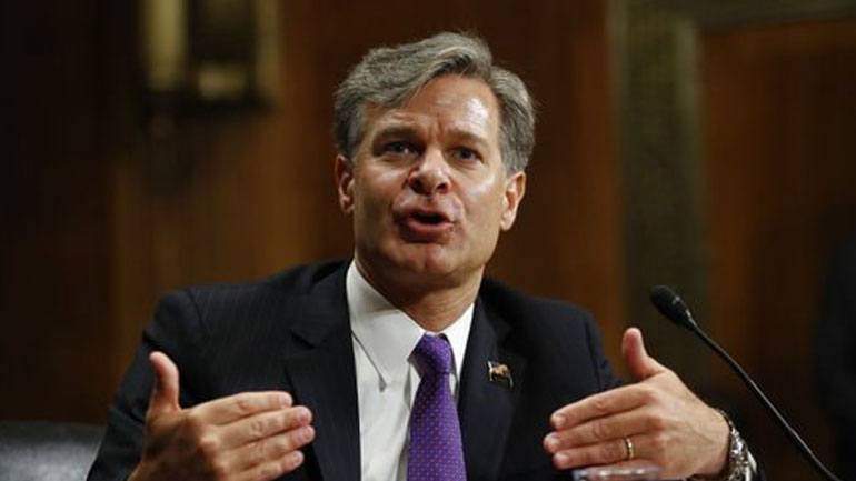 Η Γερουσία των ΗΠΑ επικύρωσε τον διορισμό του Κρίστοφερ Ρέι ως διευθυντή του FBI